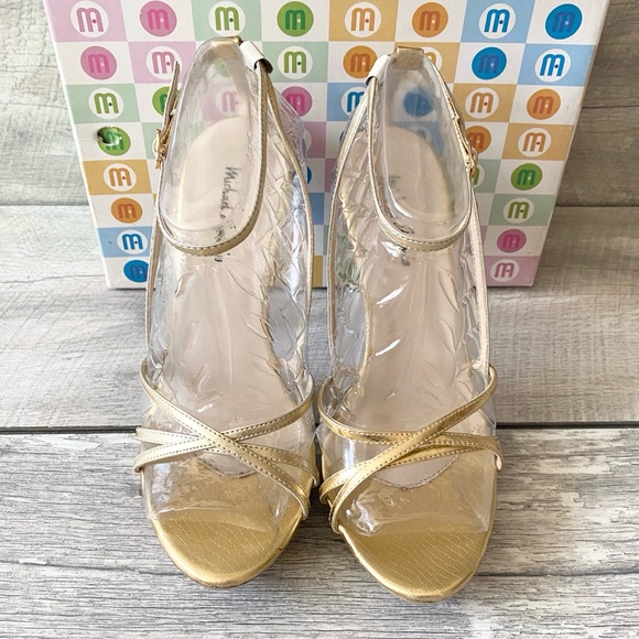 Michael Antonio Shoes - Michael Antonio Gold Platform Stiletto Heel